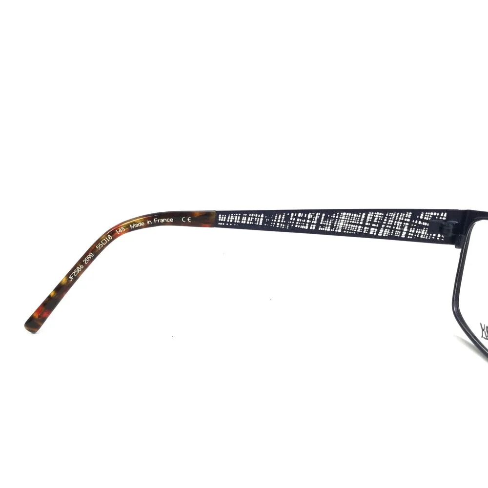 J.F. Rey Eyeglasses Frames JF2586 2090 Matte Brown Blue Square 55-18-145